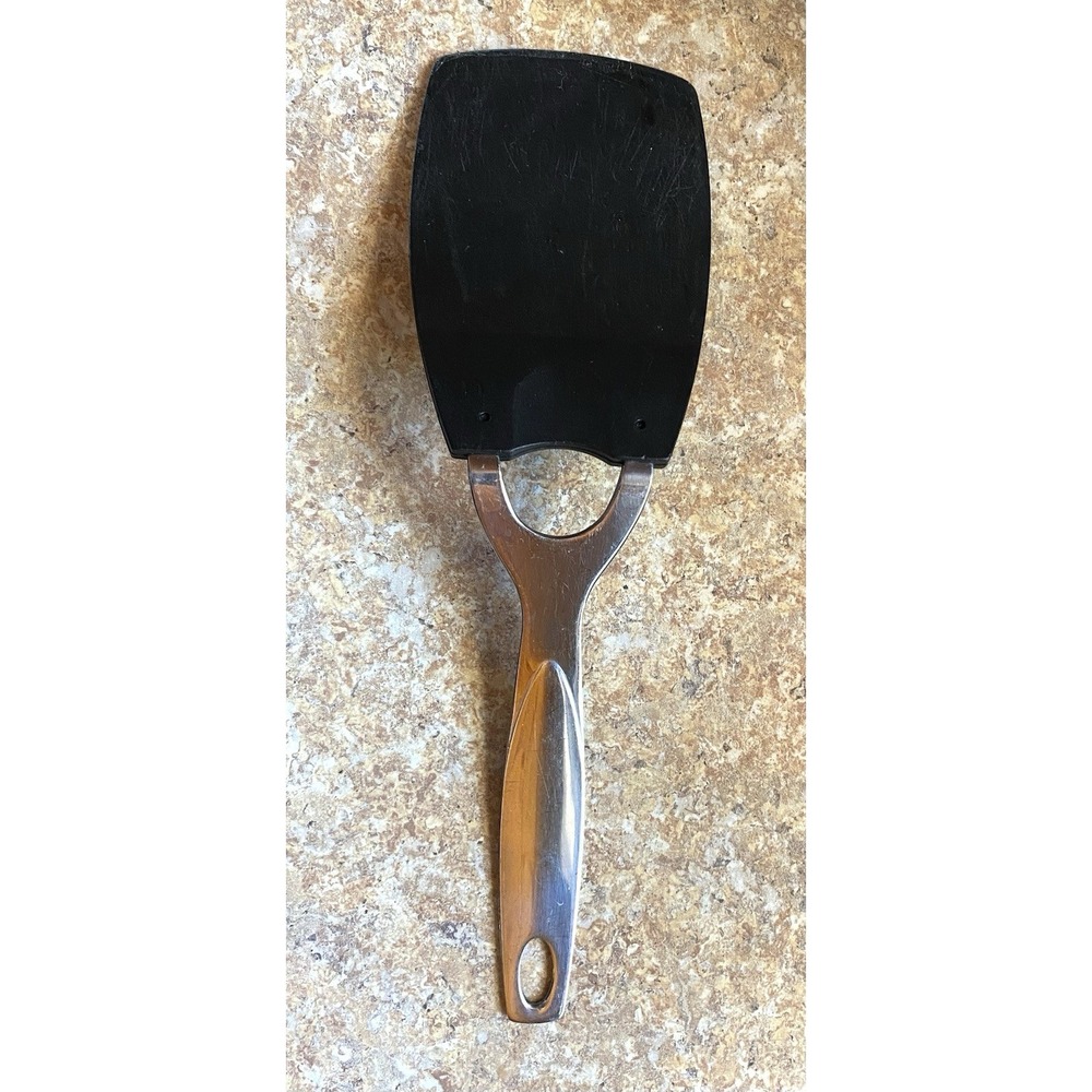 Oneida Flexible Black Spatula Turner Flipper Stainless Rounded Handle READ